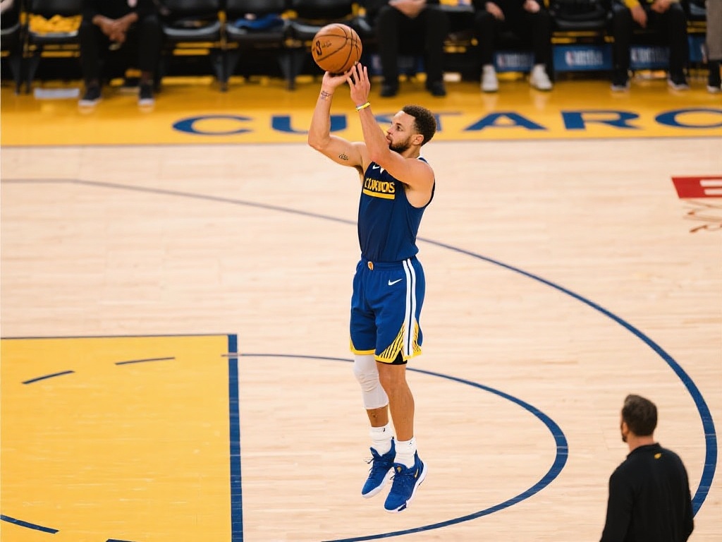 三分球看库里,伟大纪录源于拼搏 众所周知,库里的投篮动作几乎完美无瑕。无